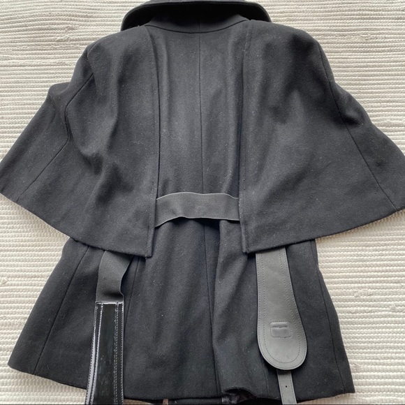 GUESS Cape Wool Peacoat Large - Picture 7 of 11